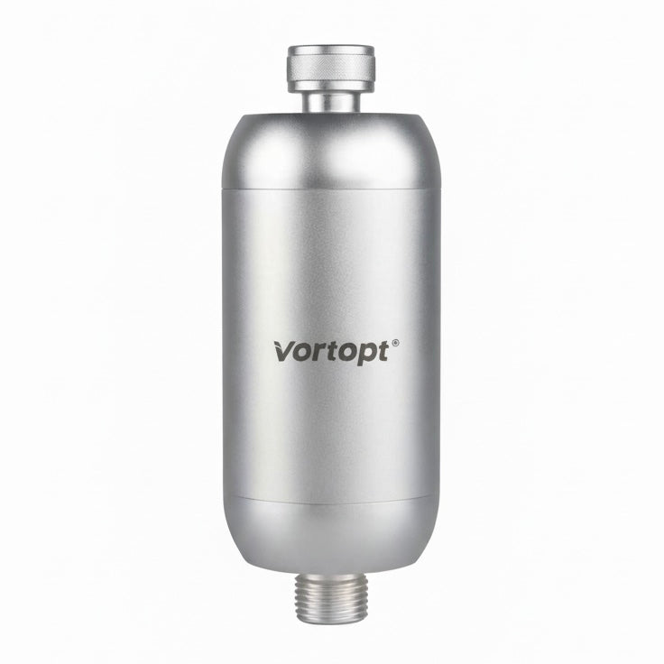 Rounded Silver Shower Filter